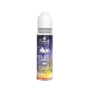 POLARIS MIDNIGHT SUN de chez La French Liquid 50ML. Myrtille, mûre et du corossol très juteux, doux et acide qui évoque litchi et mangue.