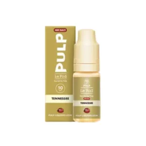 Tennessee by Pulp 10ml avec sel de nicotine. Un classique blond américain légèrement corsé aux arômes boisés